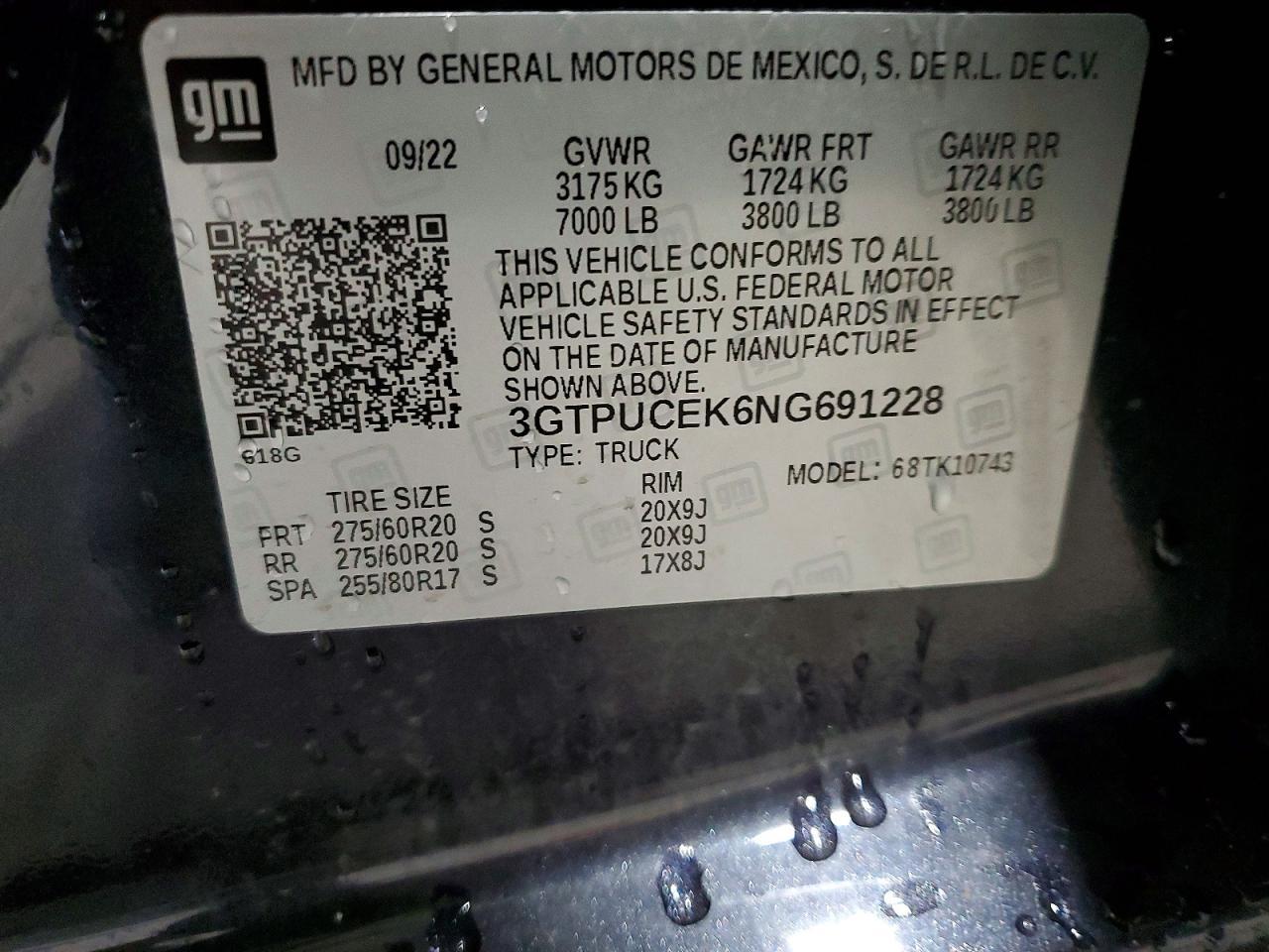 2022 GMC Sierra K1500 Elevation