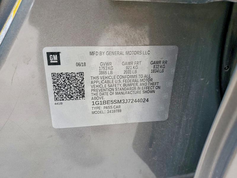 2018 Chevrolet Cruze lt