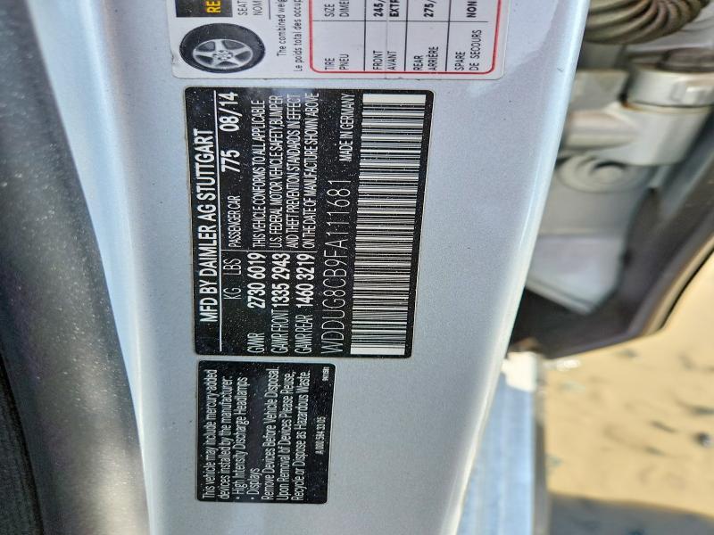 2015 Mercedes-Benz S 550