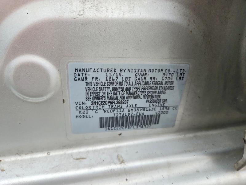 2015 Nissan Versa Note sv