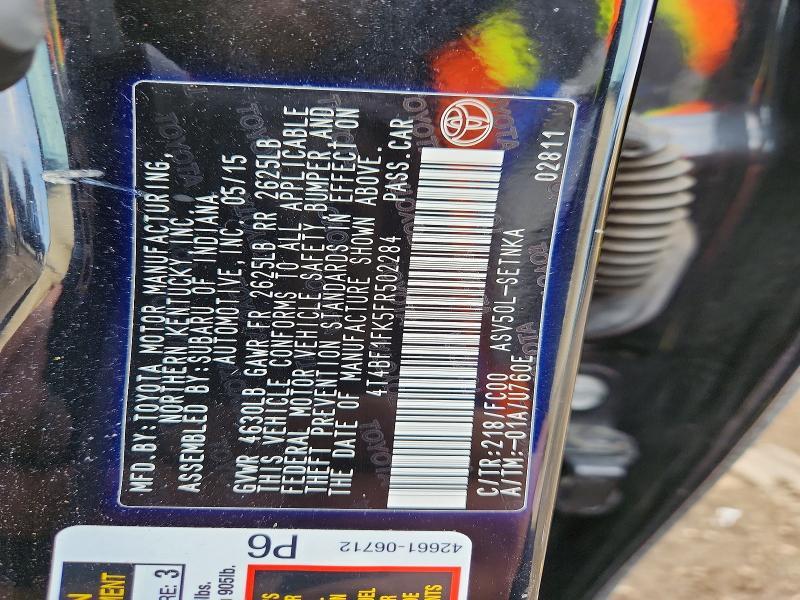 2015 Toyota Camry le