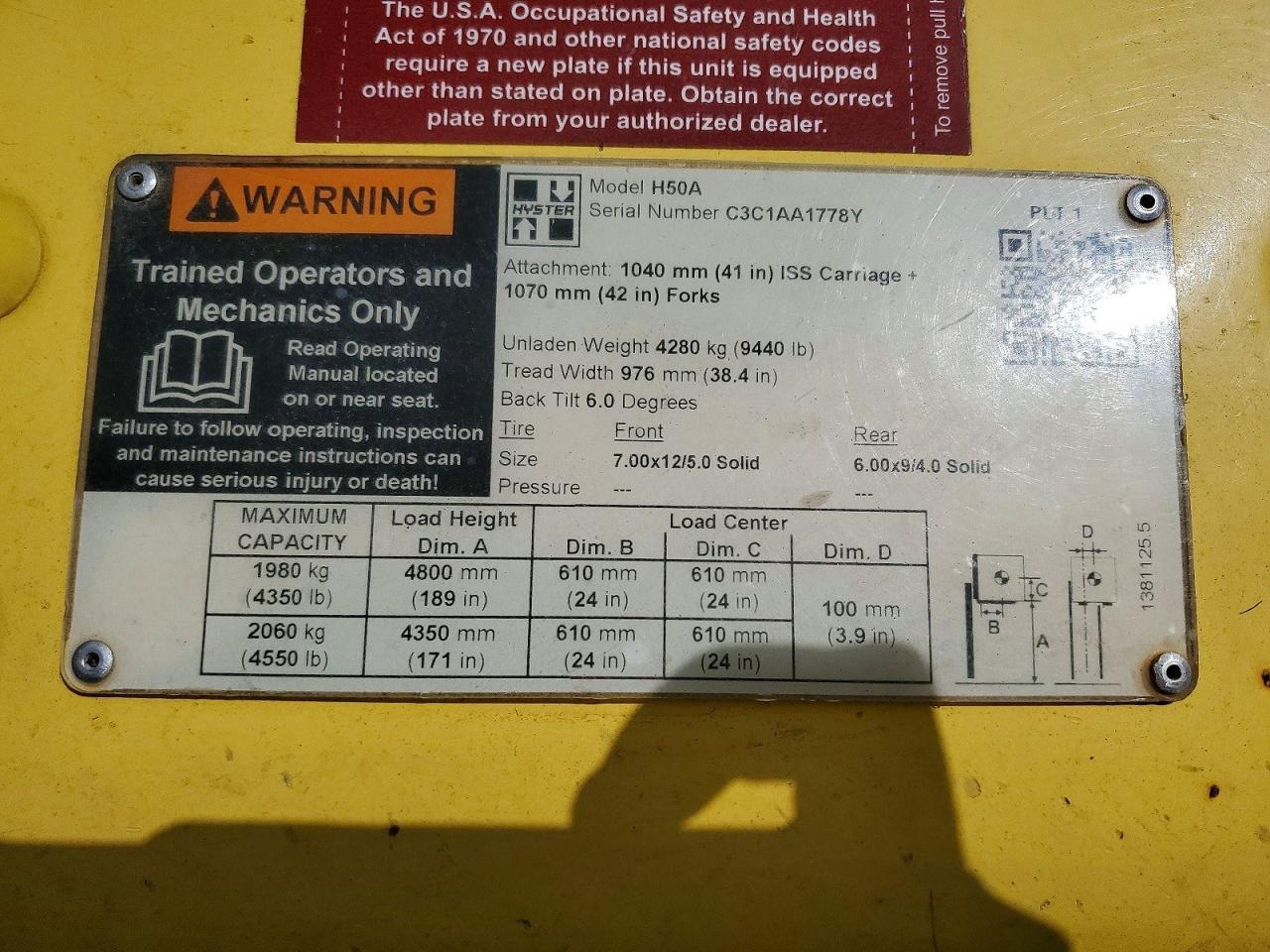 2024 Hyster H50A Forklift