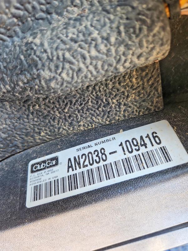 2020 Club Car Golf Cart