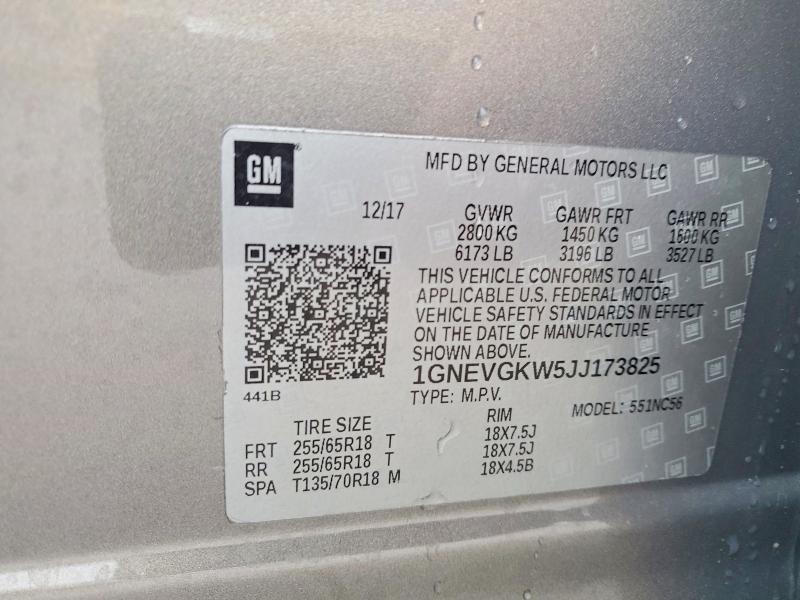2018 Chevrolet Traverse lt