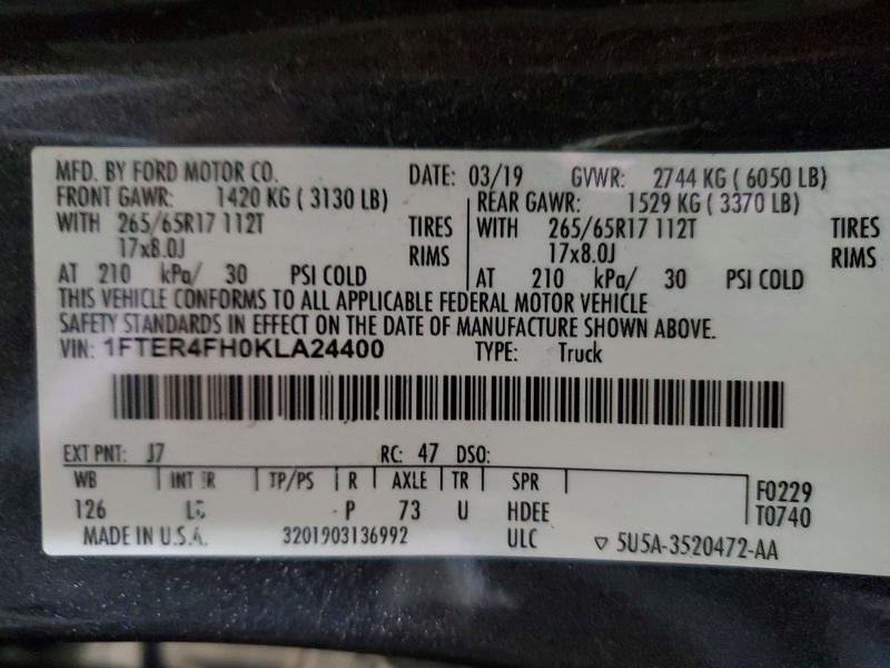 2019 Ford Ranger xl