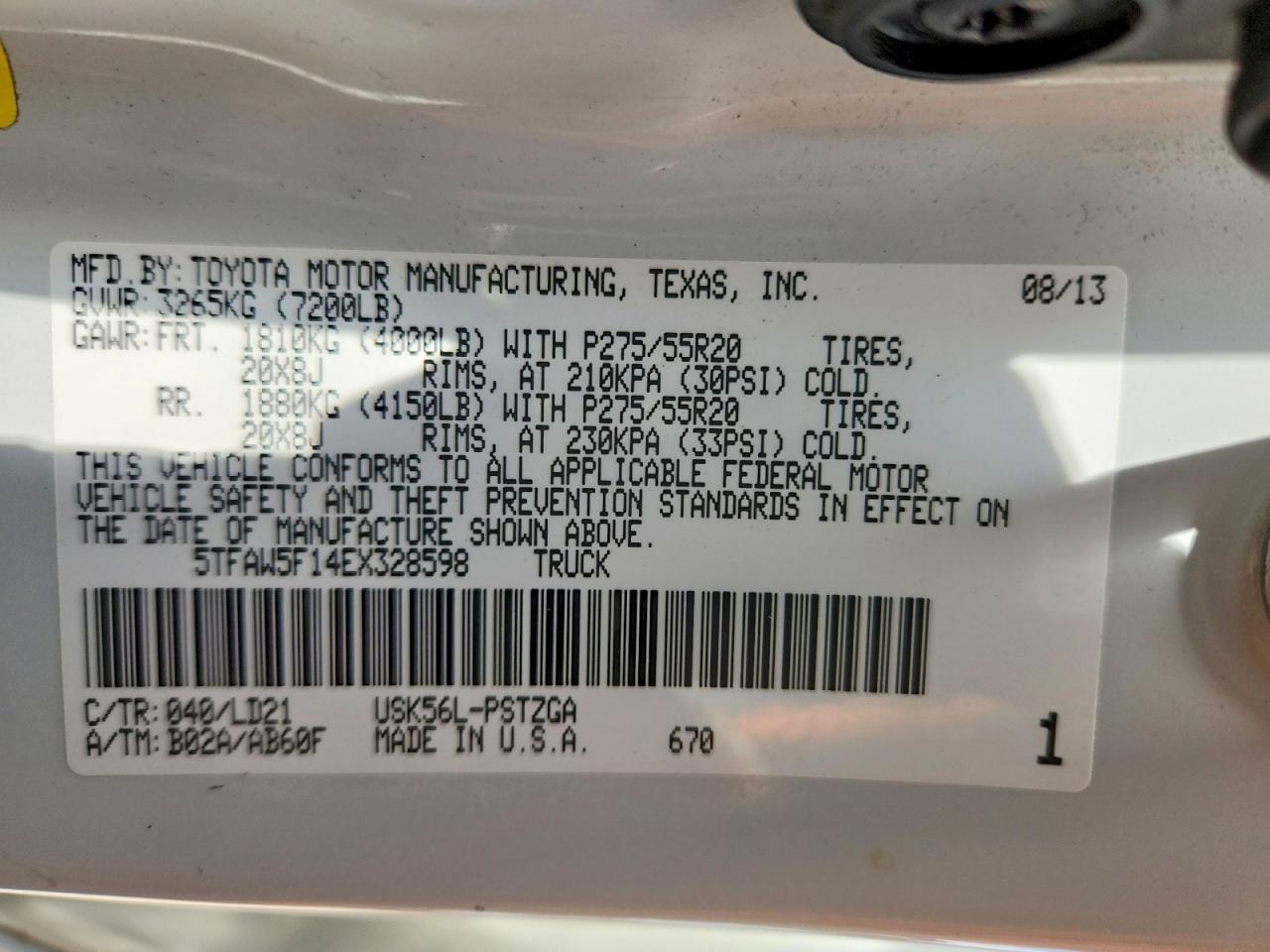 2014 Toyota Tundra 1794 Edition