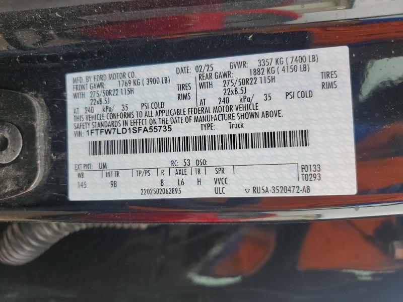 2025 Ford F150 Platinum