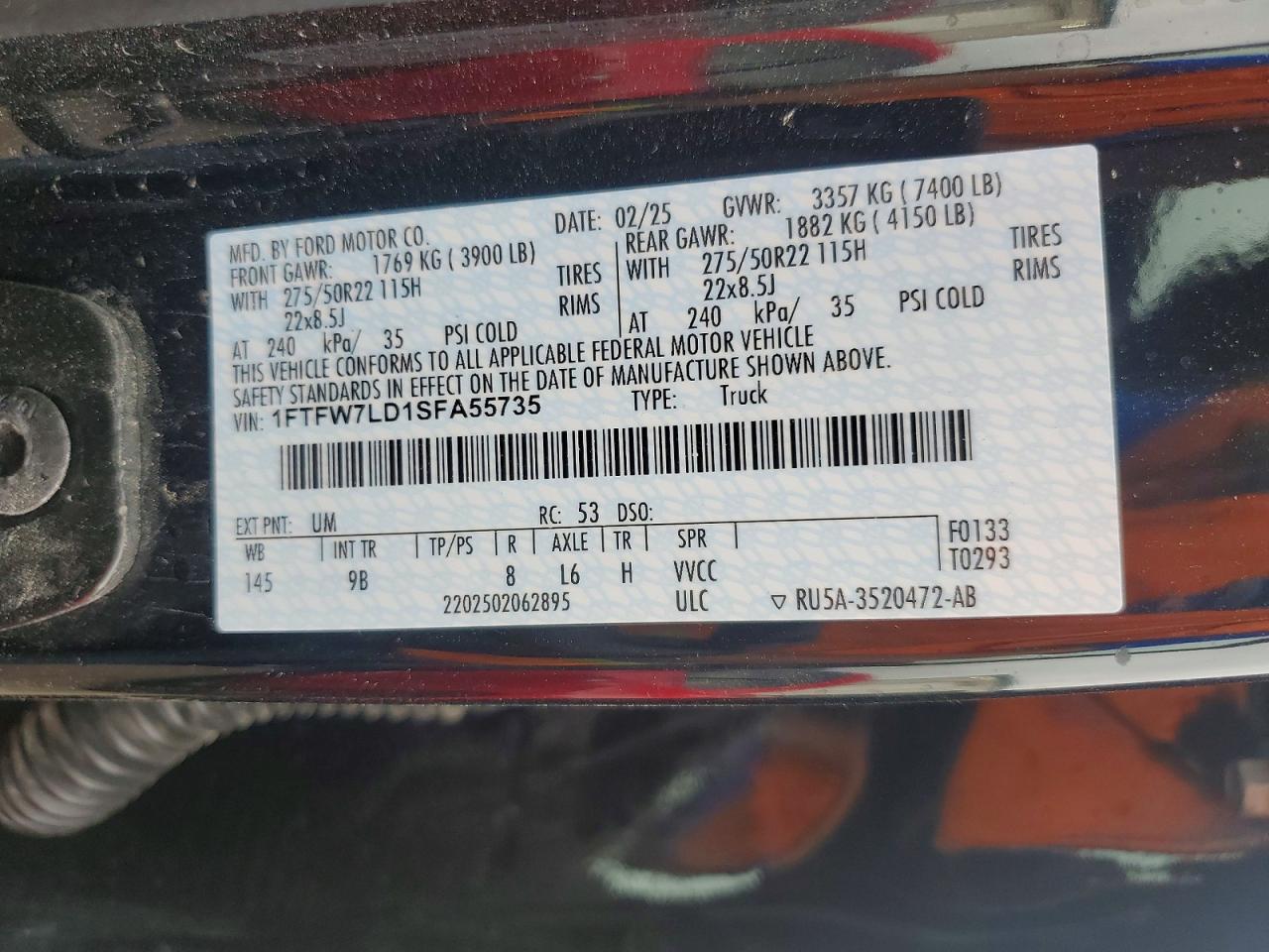 2025 Ford F150 Platinum