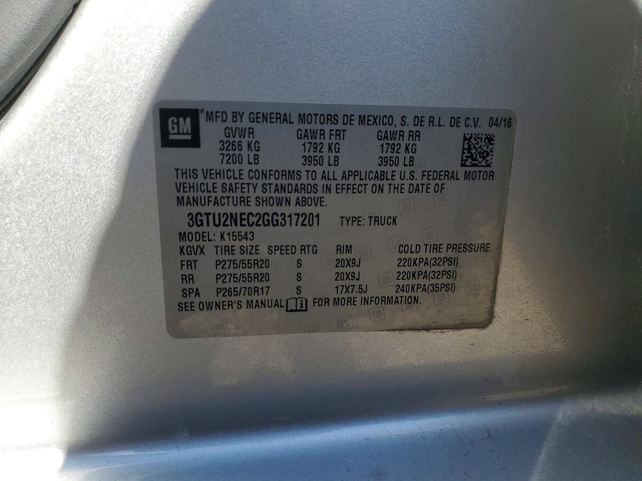 2016 GMC Sierra K1500 SLT