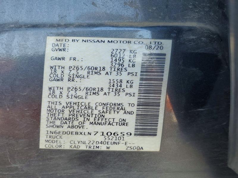 2020 Nissan Frontier SV