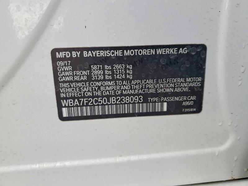 2018 BMW 750 xi