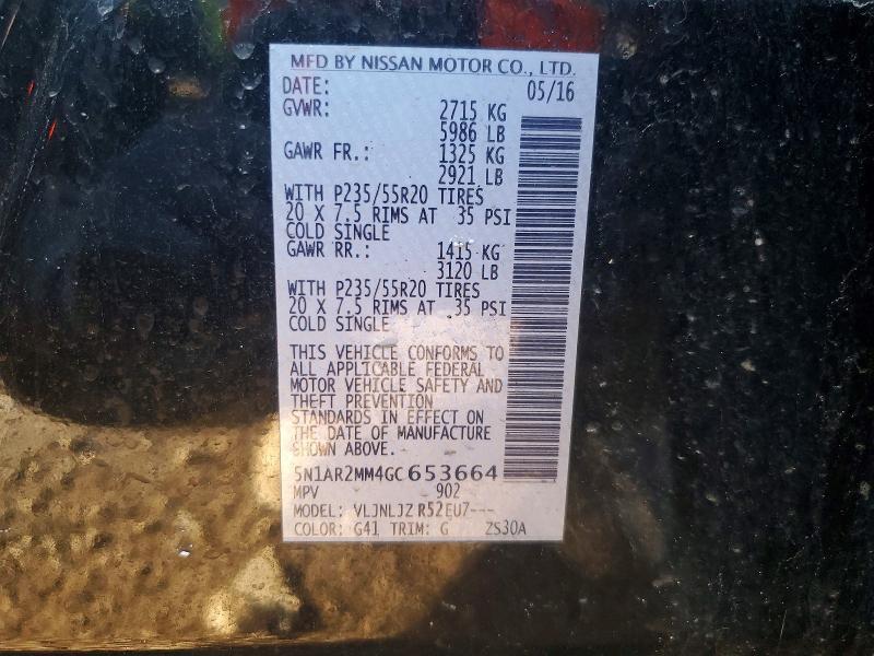 2016 Nissan Pathfinder Platinum