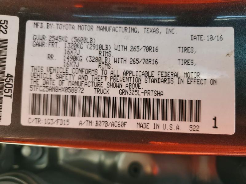 2017 Toyota Tacoma TRD OFF-Road