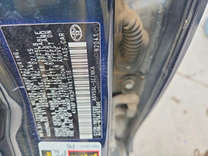 2015 Toyota Camry le