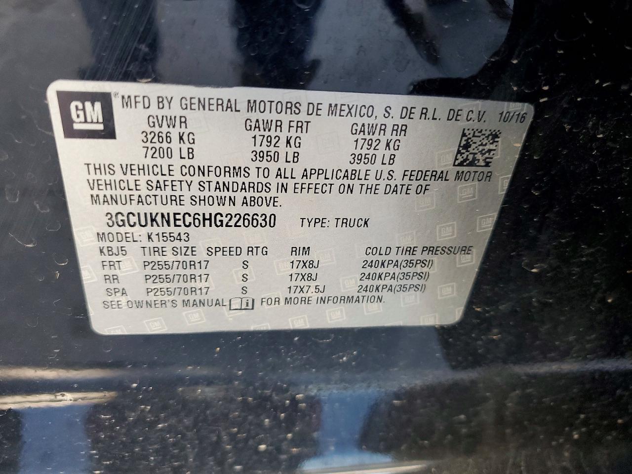 2017 Chevrolet Silverado K1500