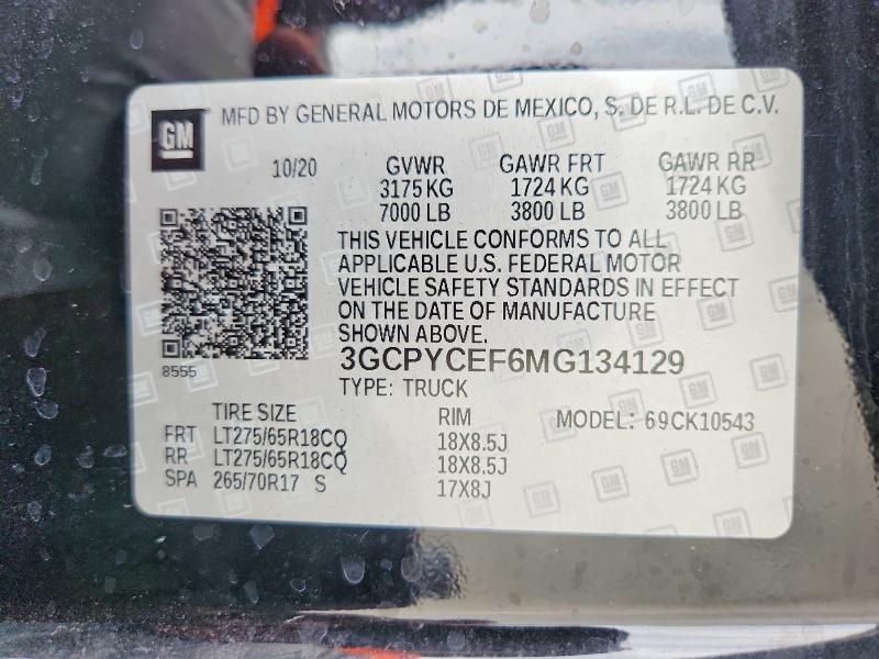 2021 Chevrolet Silverado K1500 Trail Boss Custom