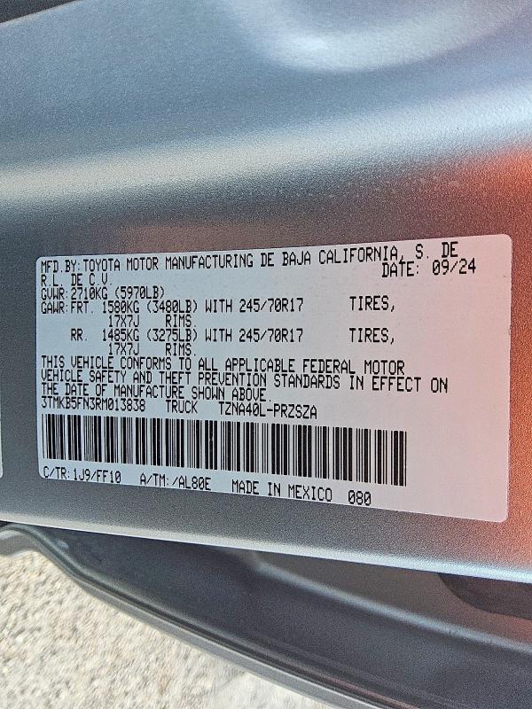 2024 Toyota Tacoma SR5