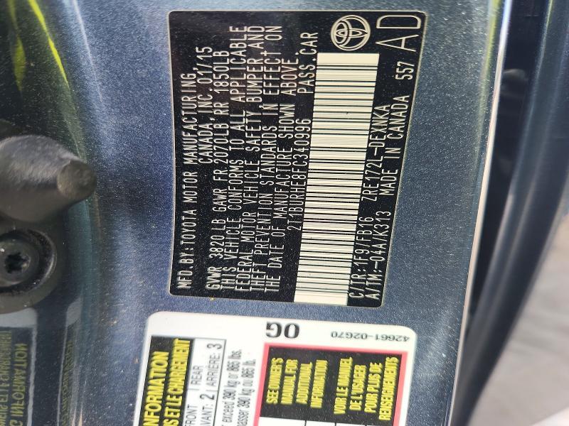 2015 Toyota Corolla le