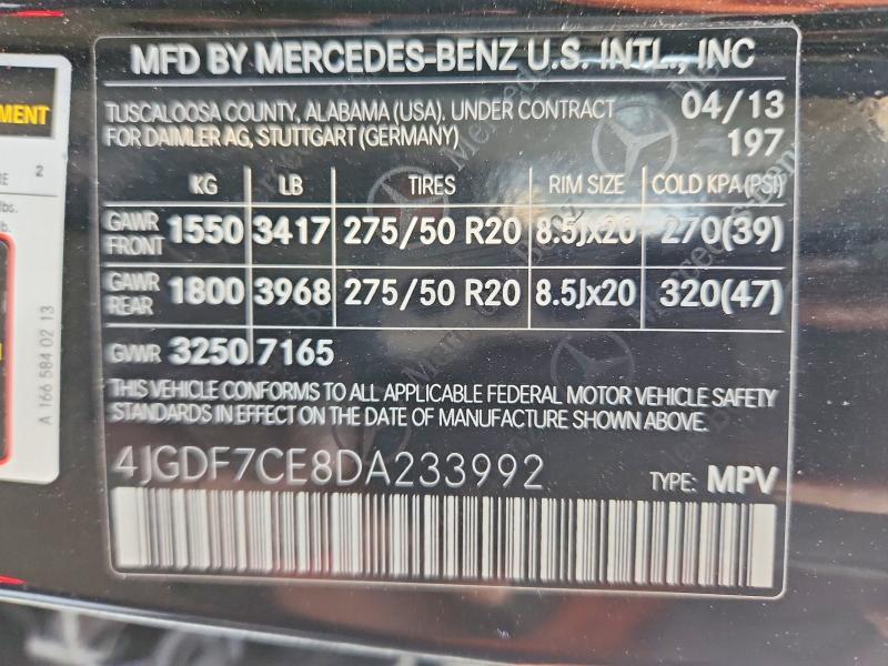 2013 Mercedes-Benz Gl 450 4matic