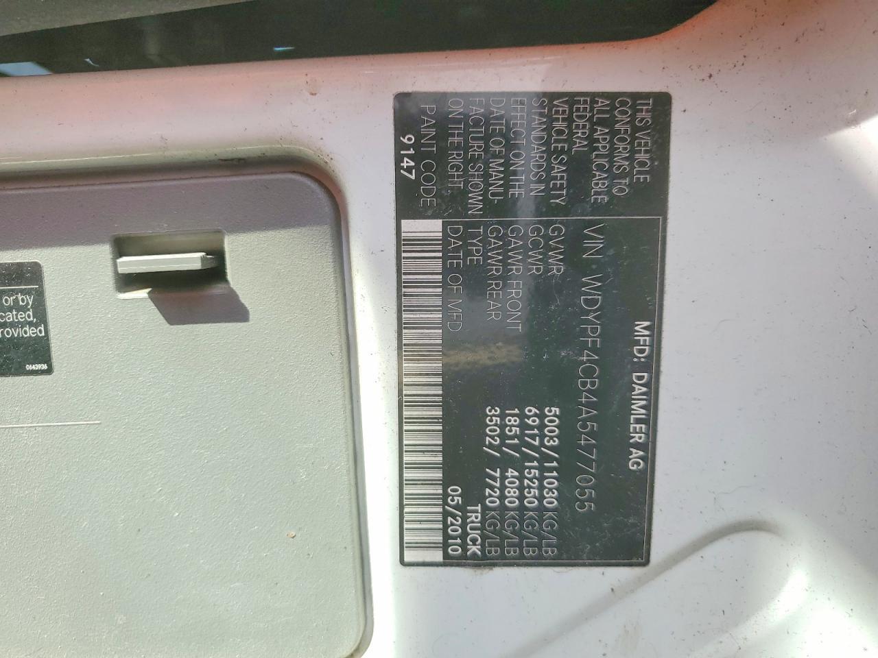 2010 Freigliner Sprinter