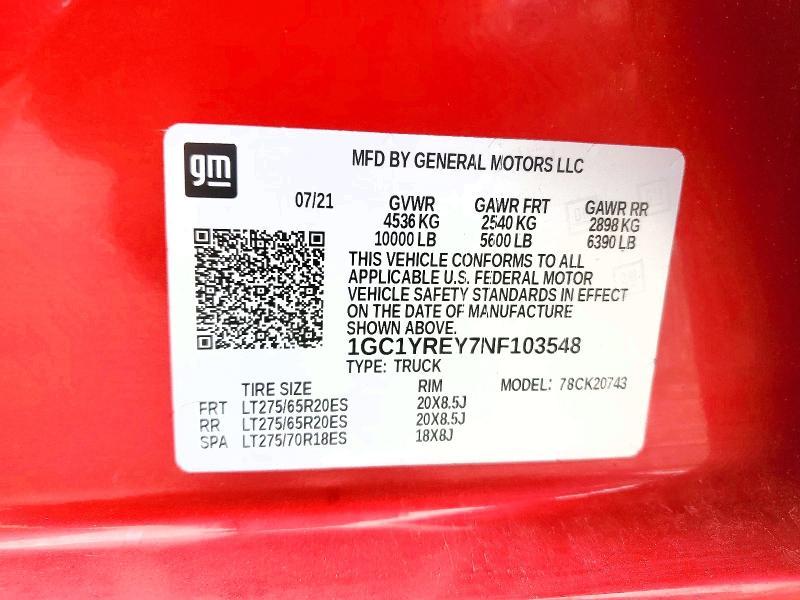 2022 Chevrolet Silverado K2500 High Country