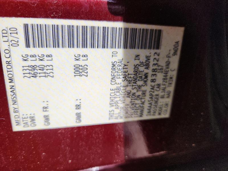 2010 Nissan Maxima 3.5 s