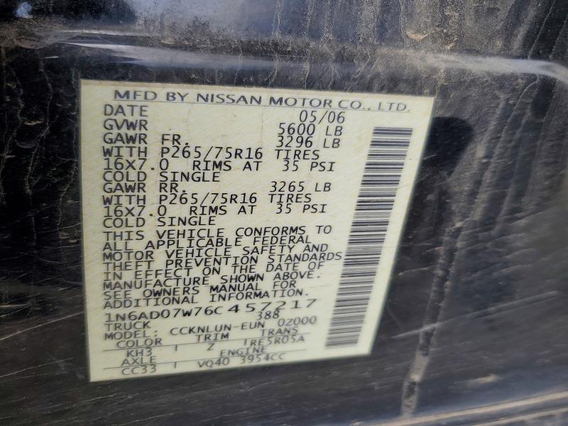 2006 Nissan Frontier SE
