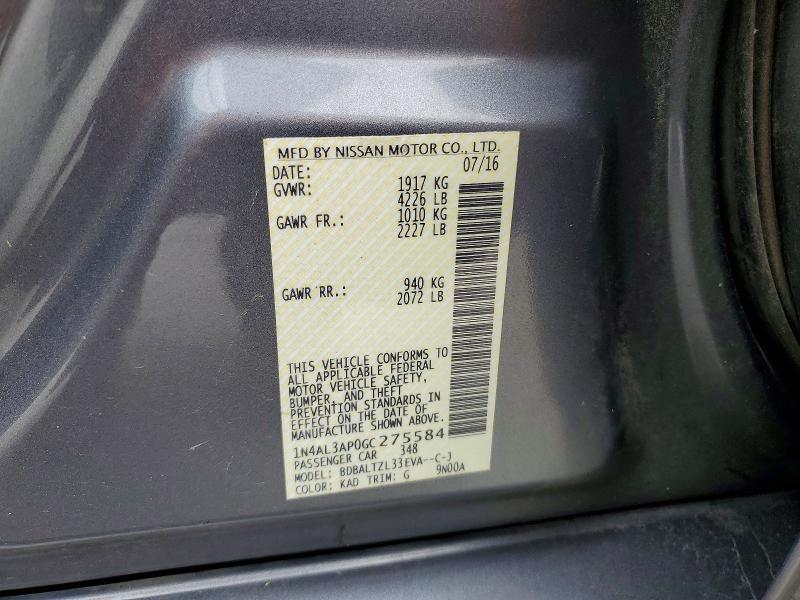 2016 Nissan Altima 2.5 sl