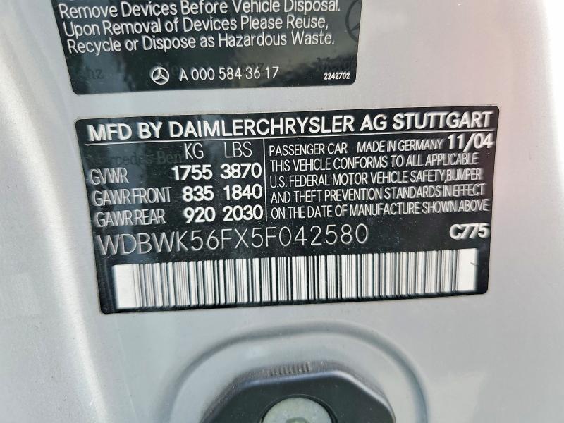 2005 Mercedes-Benz Slk 350