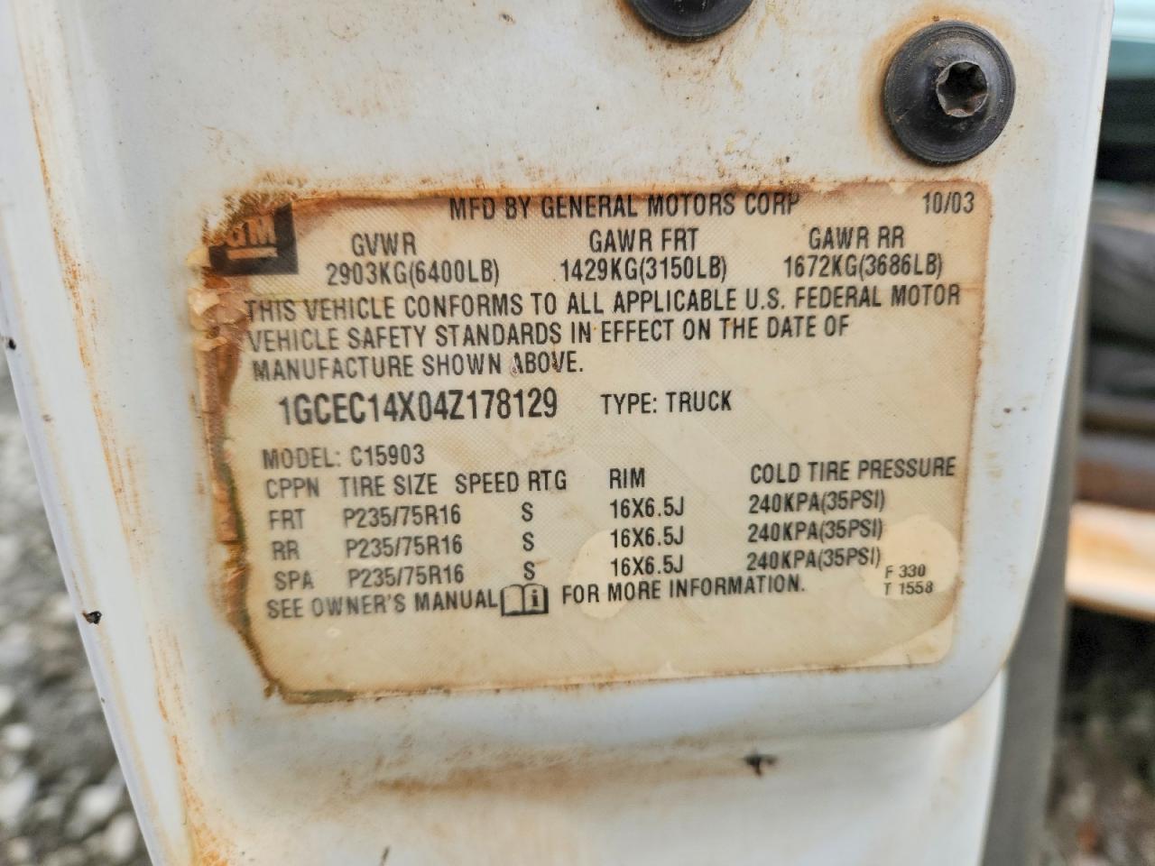 2004 Chevrolet Silverado C1500