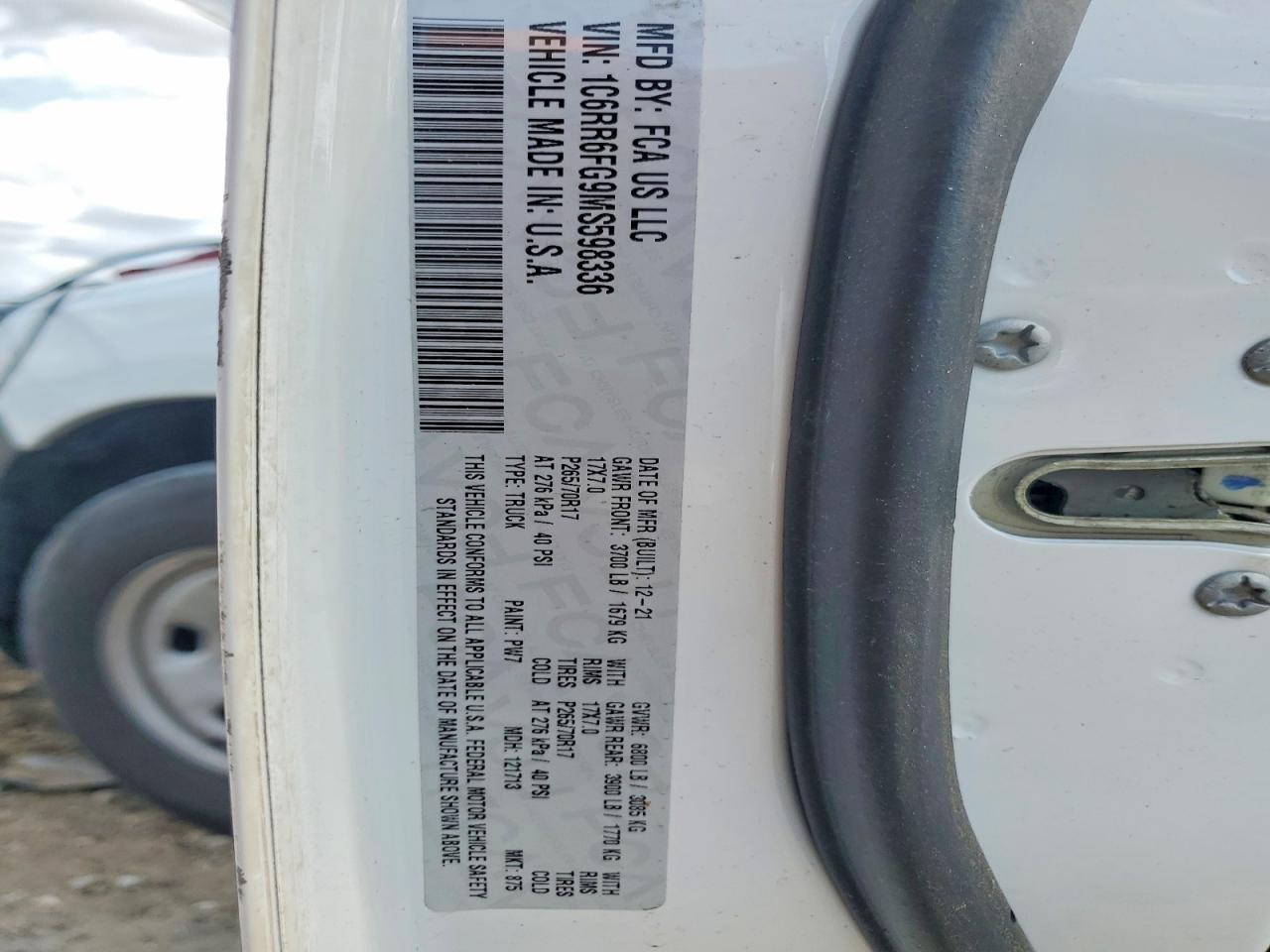 2021 Dodge RAM 1500 Classic Tradesman