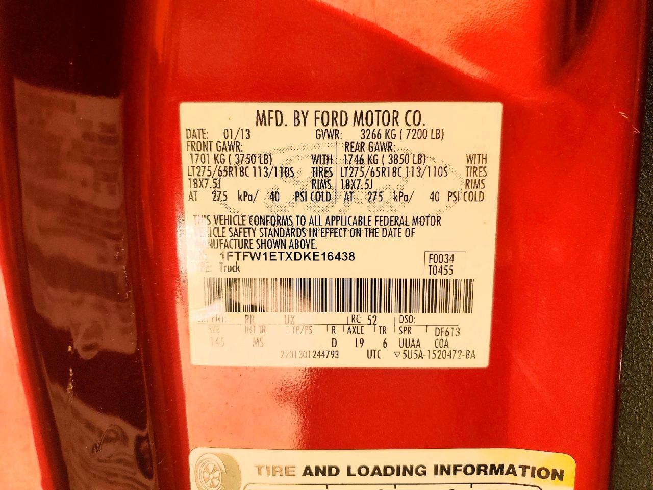 2013 Ford F150 Supercrew