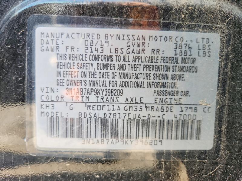 2019 Nissan Sentra sv