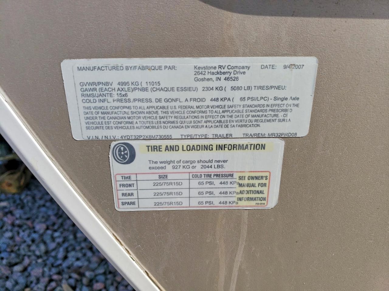 2008 Keystone Mountaineer Camper