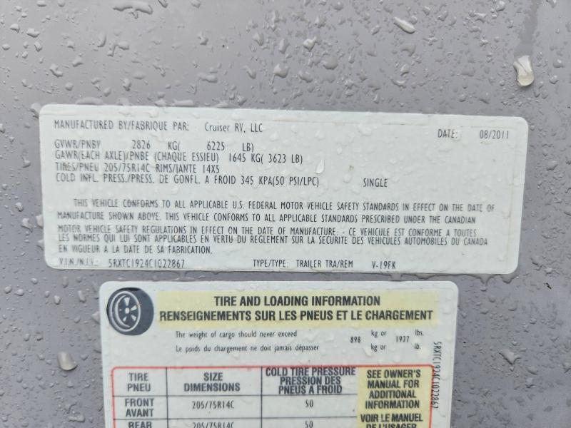 2012 Cruiser Rv Viewfinder Camper