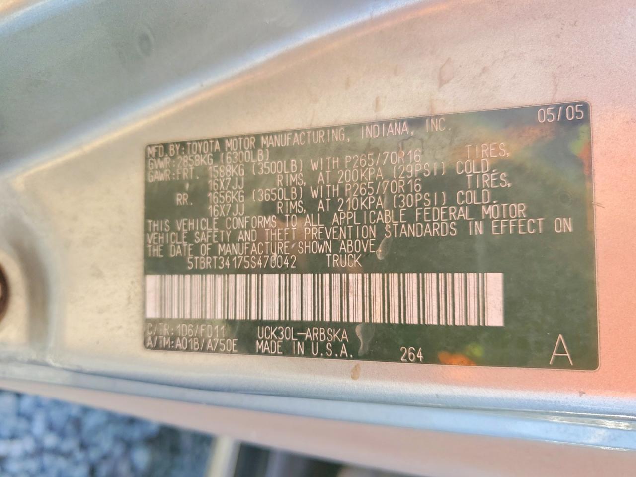 2005 Toyota Tundra SR5