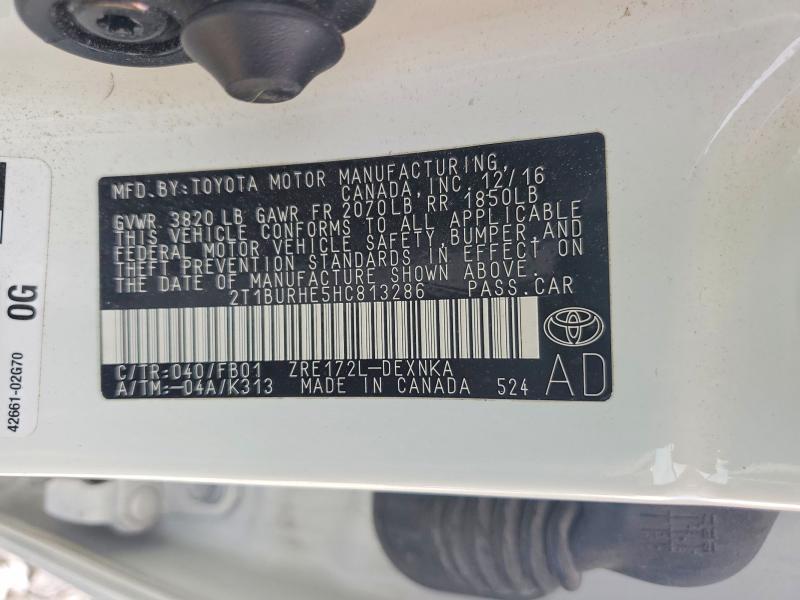 2017 Toyota Corolla le