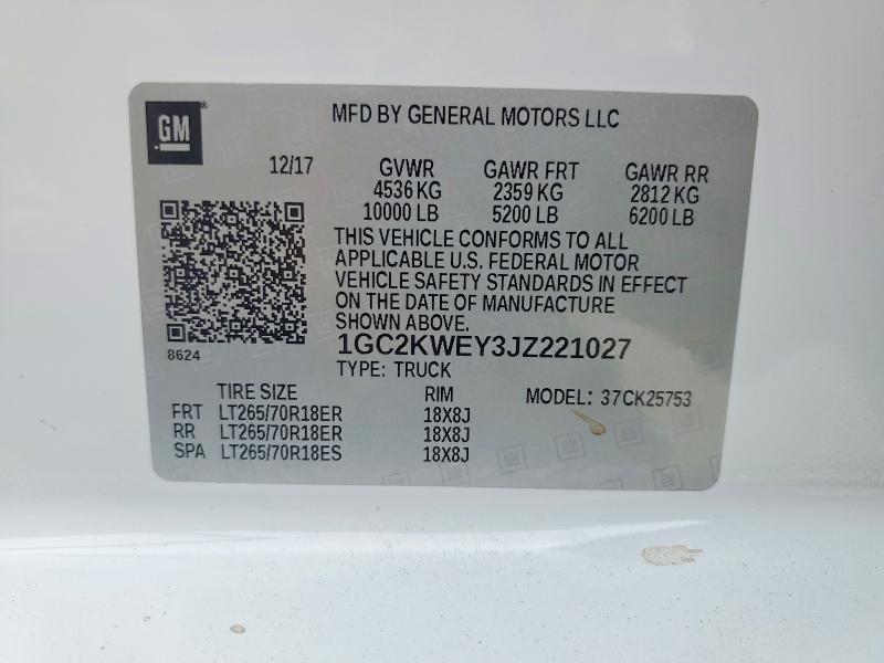 2018 Chevrolet Silverado K2500 Heavy Duty LTZ