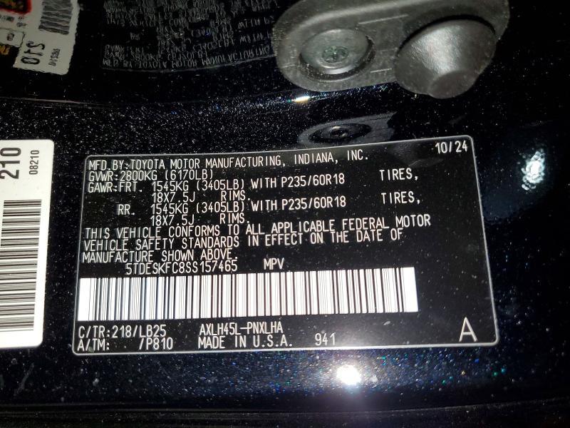 2025 Toyota Sienna Platinum 7-passenger