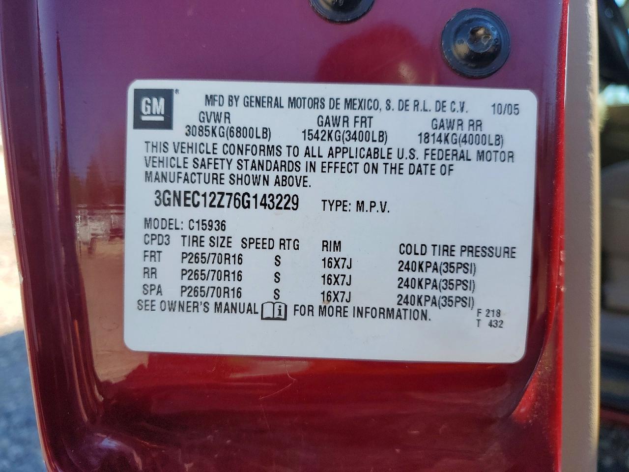 2006 Chevrolet Avalanche C1500
