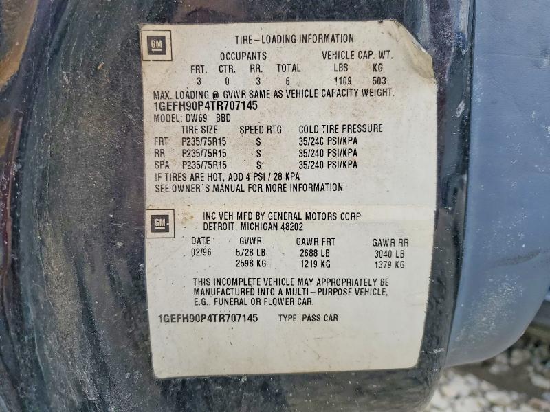 1996 Cadillac Commercial Chassis