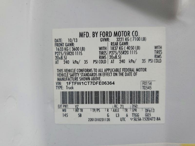 2013 Ford F150 Supercrew