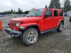 Jeep salvage cars for sale: 2021 Jeep Wrangler Unlimited Sahara