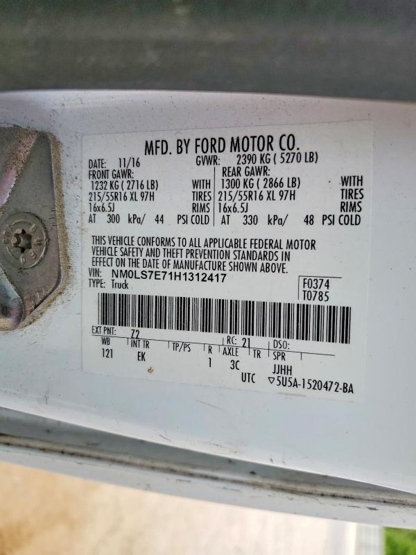 2017 Ford Transit Connect xl Utility / Service van