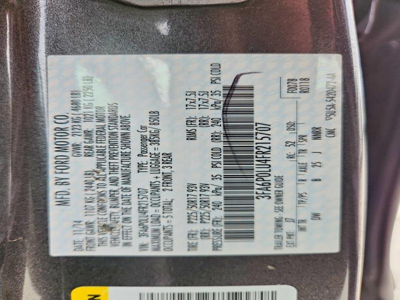 2015 Ford Fusion se Hybrid