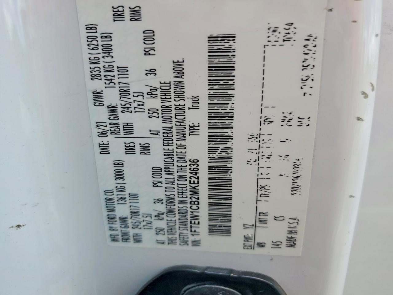 2021 Ford F150 Supercrew