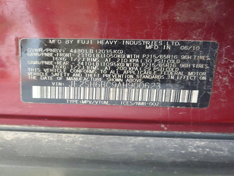 2010 Subaru Forester xs