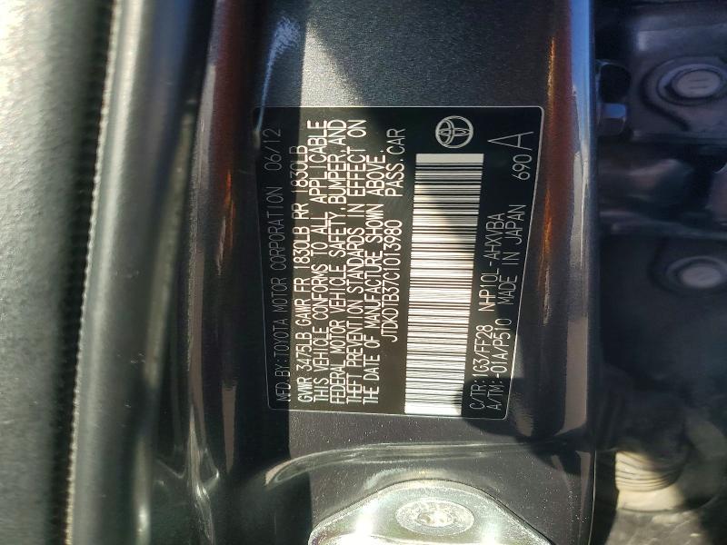 2012 Toyota Prius c two