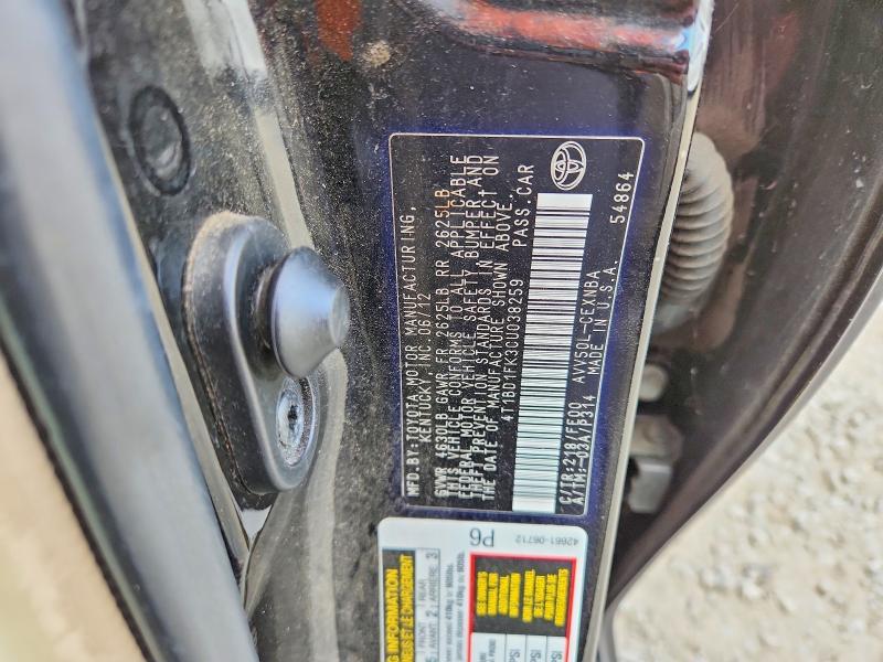 2012 Toyota Camry Hybrid le