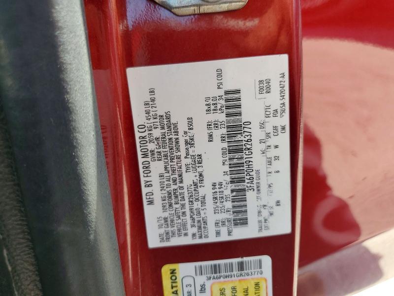 2016 Ford Fusion se